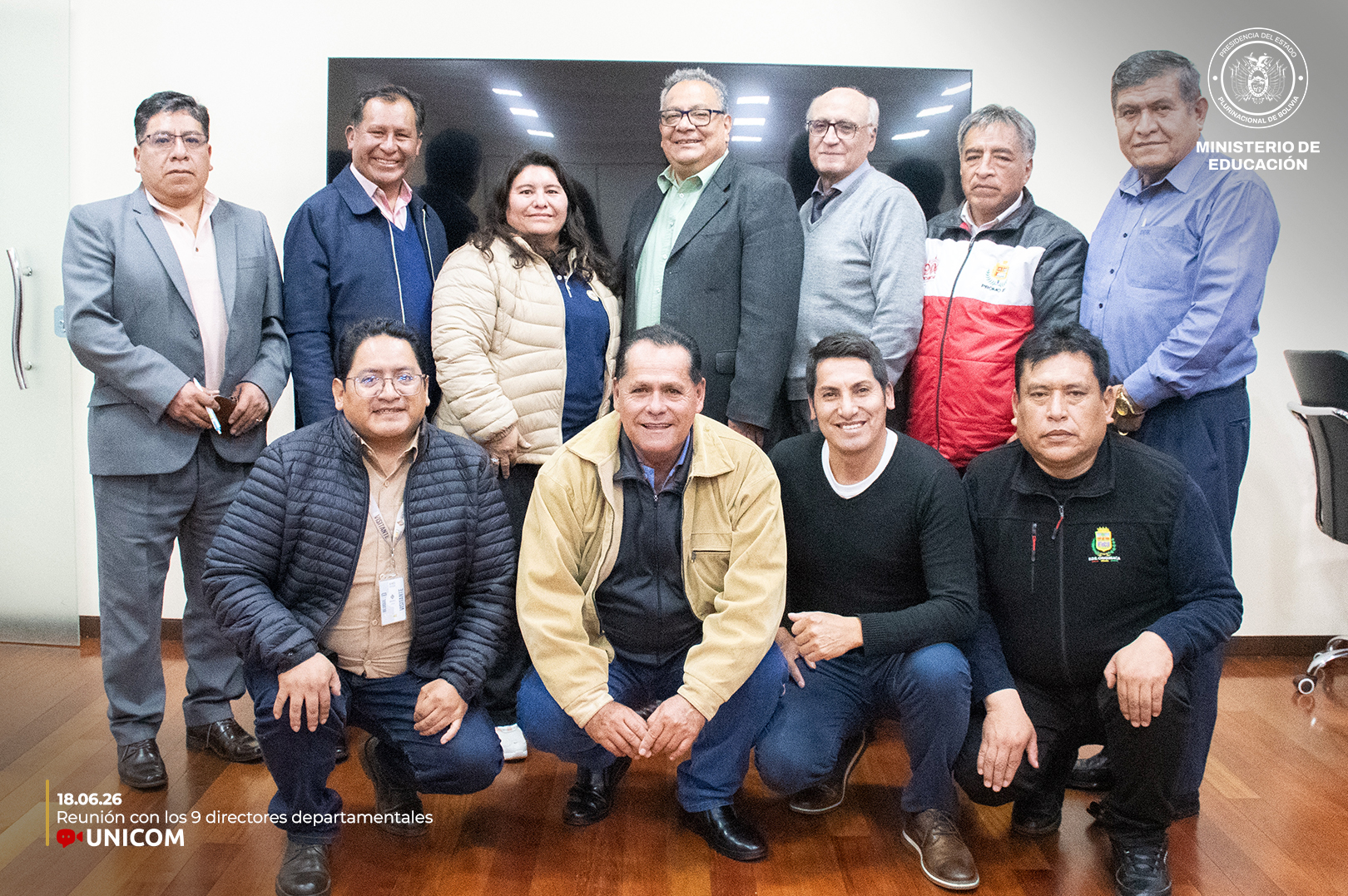 El Ministro de Educación se reúne con los 9 directores departamentales 