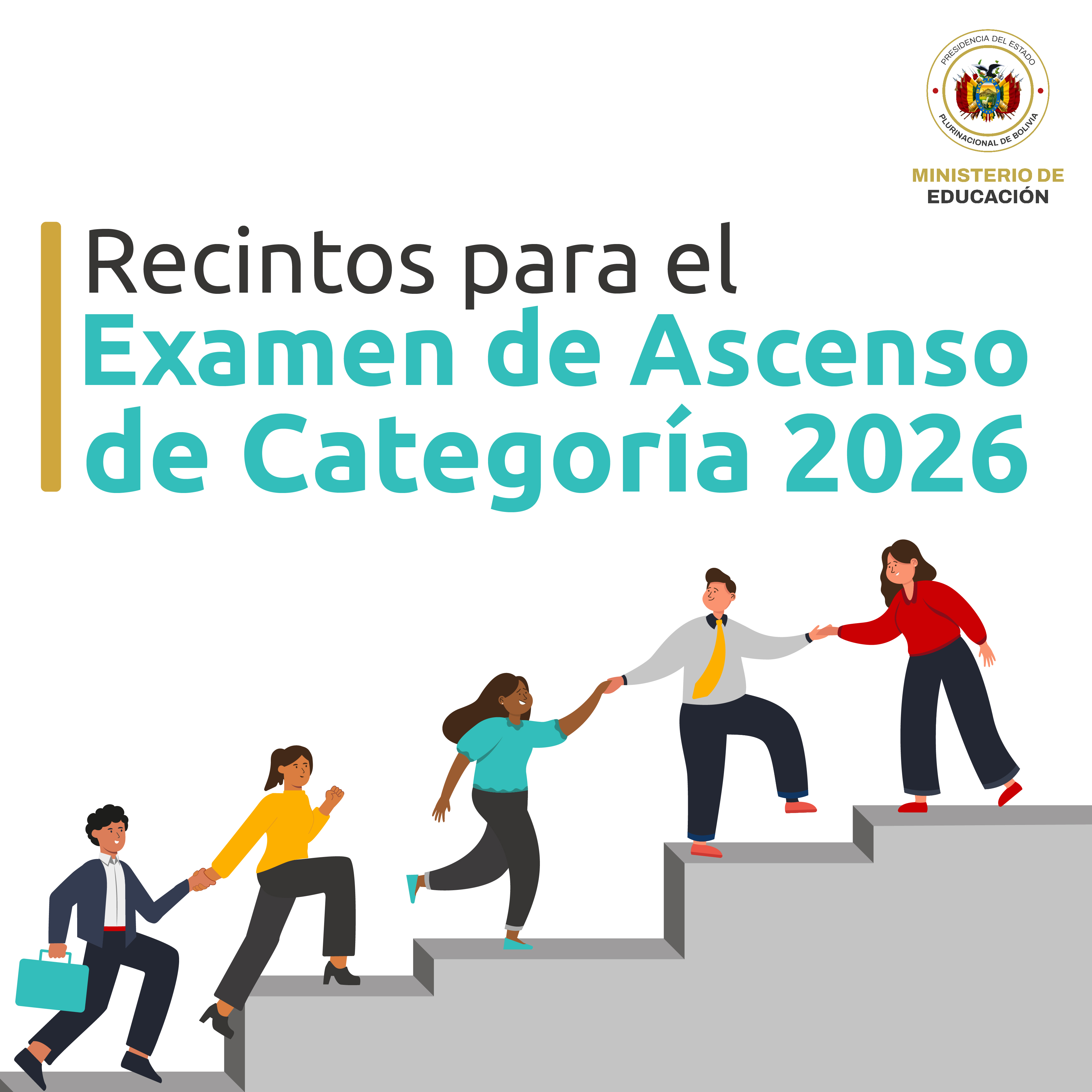 COMUNICADO: RECINTOS PARA EL EXAMEN DE ASCENSO DE CATEGORÍA 2026