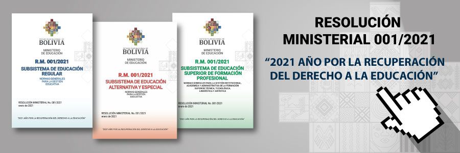 RESOLUCIÓN MINISTERIAL N° 001/2021