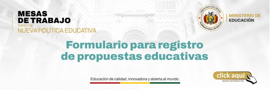 MESAS DE TRABAJO PARA UNA NUEVA POLITICA EDUCATIVA