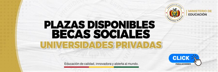 PLAZAS DISPONIBLES BECAS SOCIALES UNIVERSIDADES